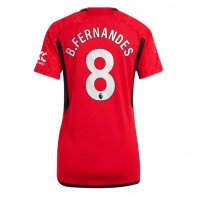 Dámy Fotbalový dres Manchester United Bruno Fernandes #8 2023-24 Domácí Krátký Rukáv